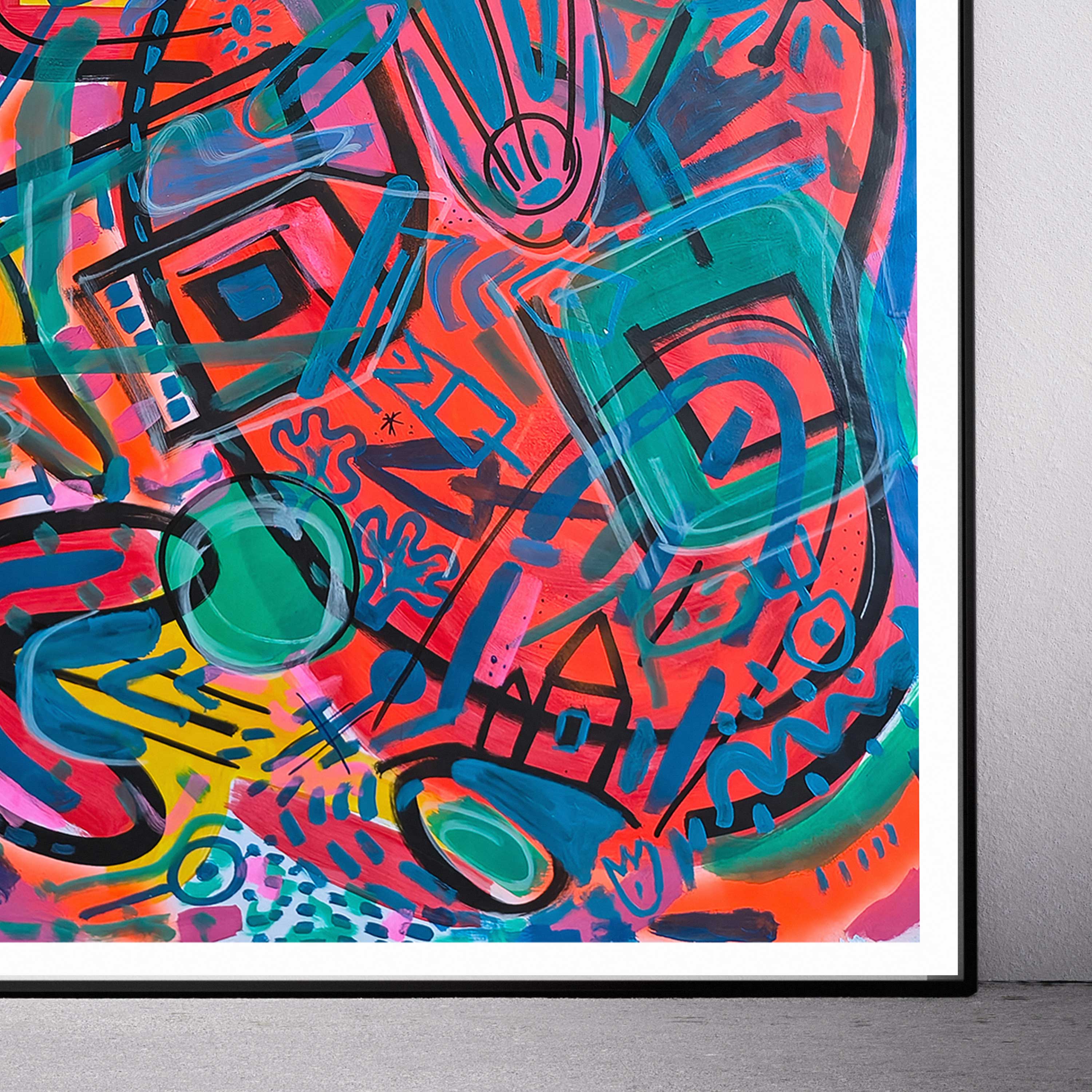 Aurea - Acrílico sobre papel de 80 gramos, formato 77 × 55 cm.