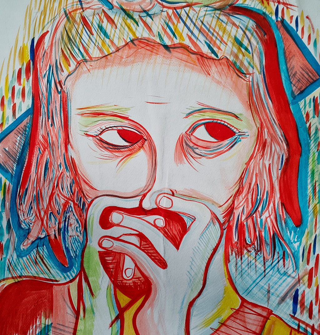 acuarela sobre papel mural 200 gramos medidas 50 x 80 cm