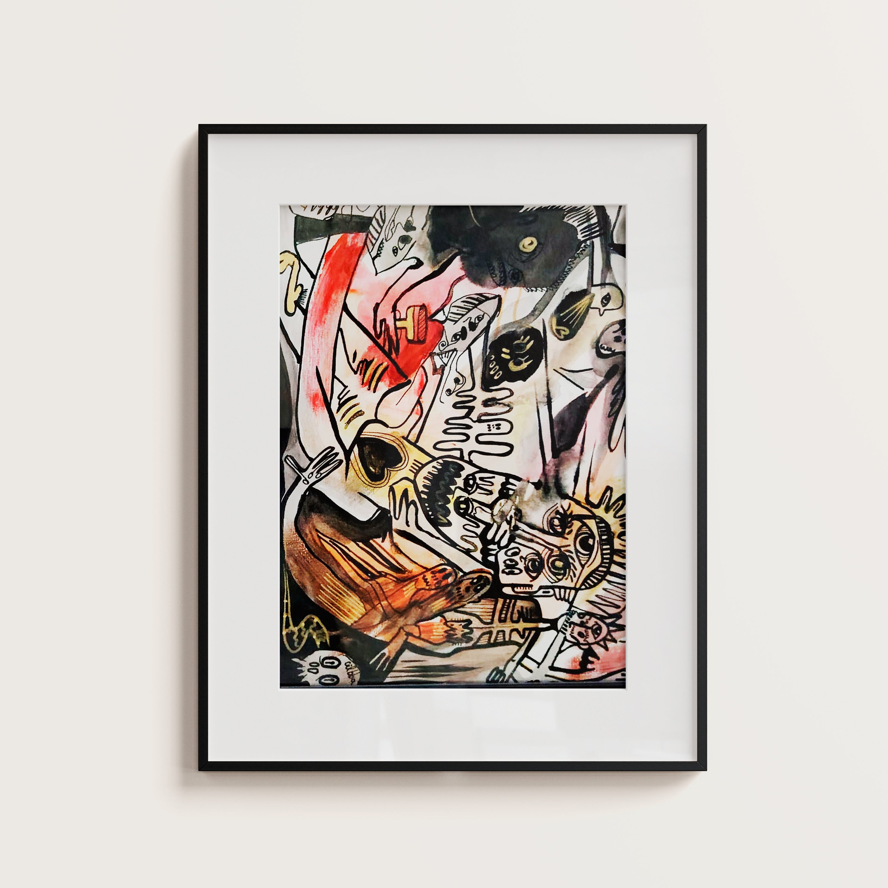 Diluido - Cuadro enmarcado medidas 30x40 cm
