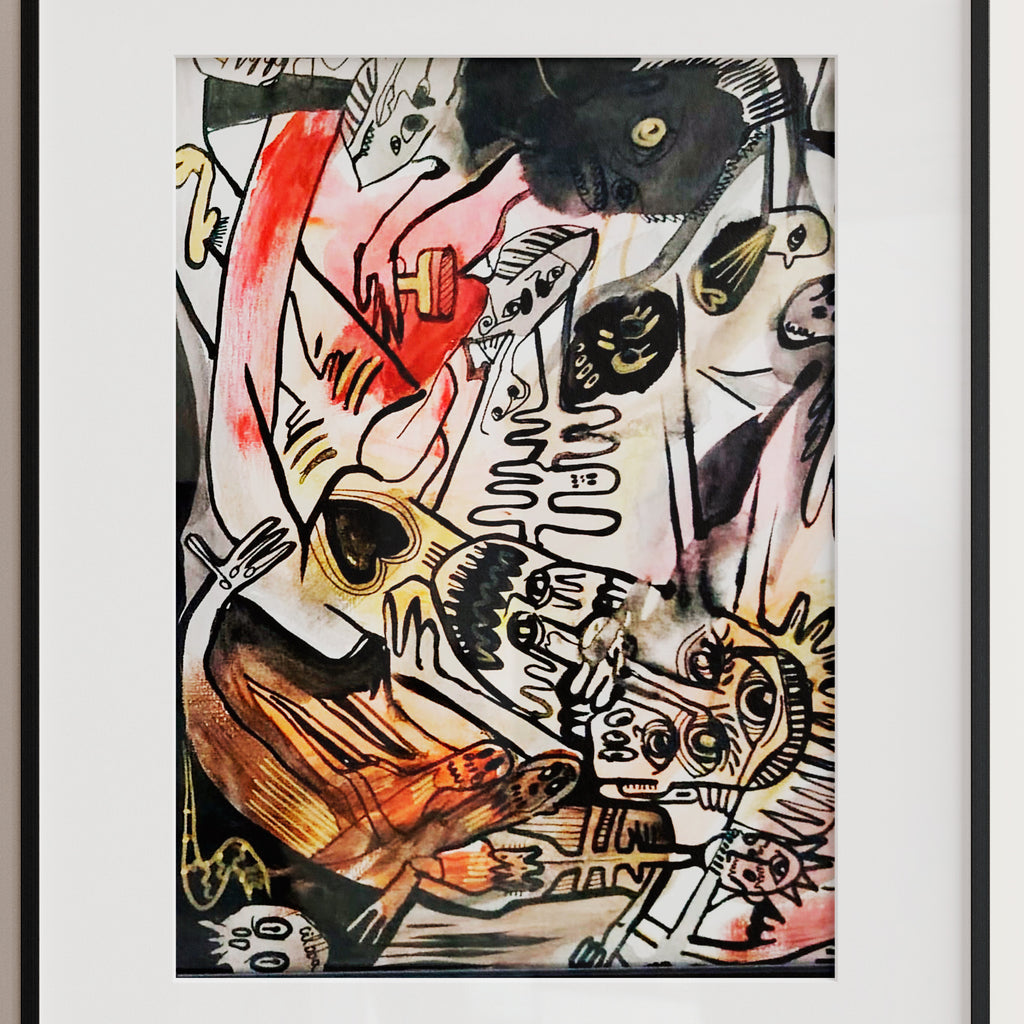 Diluido - Cuadro enmarcado medidas 30x40 cm