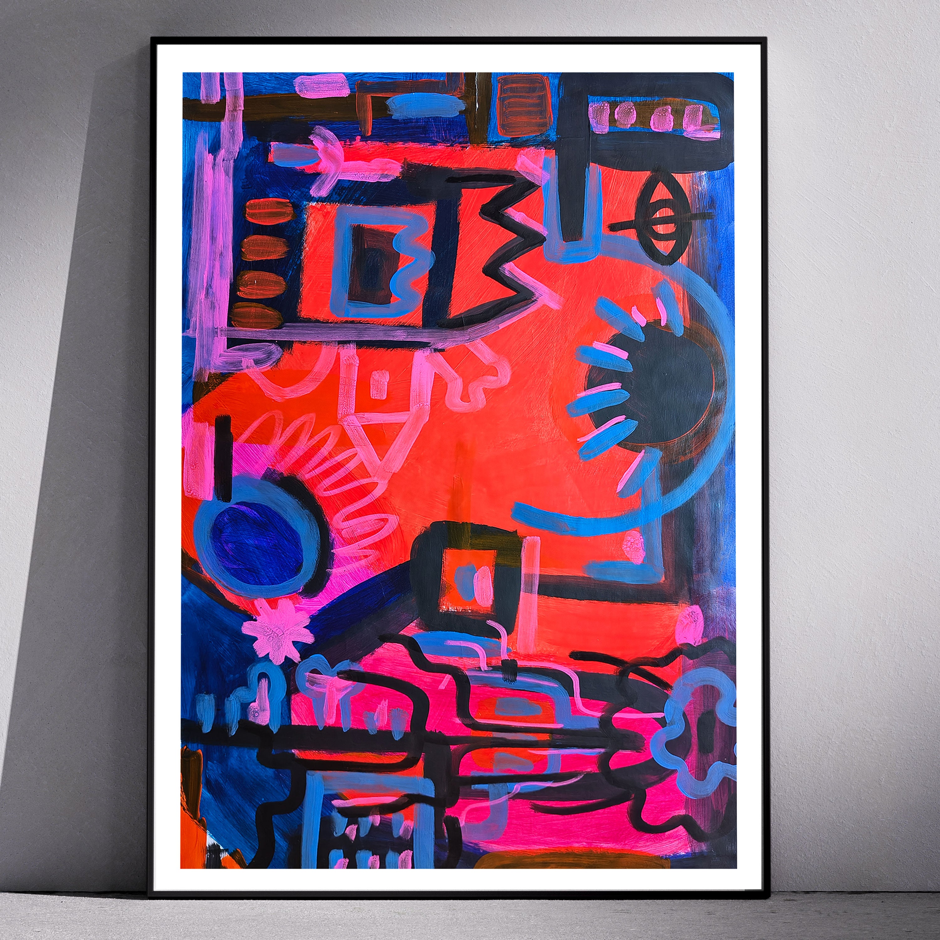 Equilibrio - Acrílico sobre papel de 80 gramos, formato 77 × 55 cm