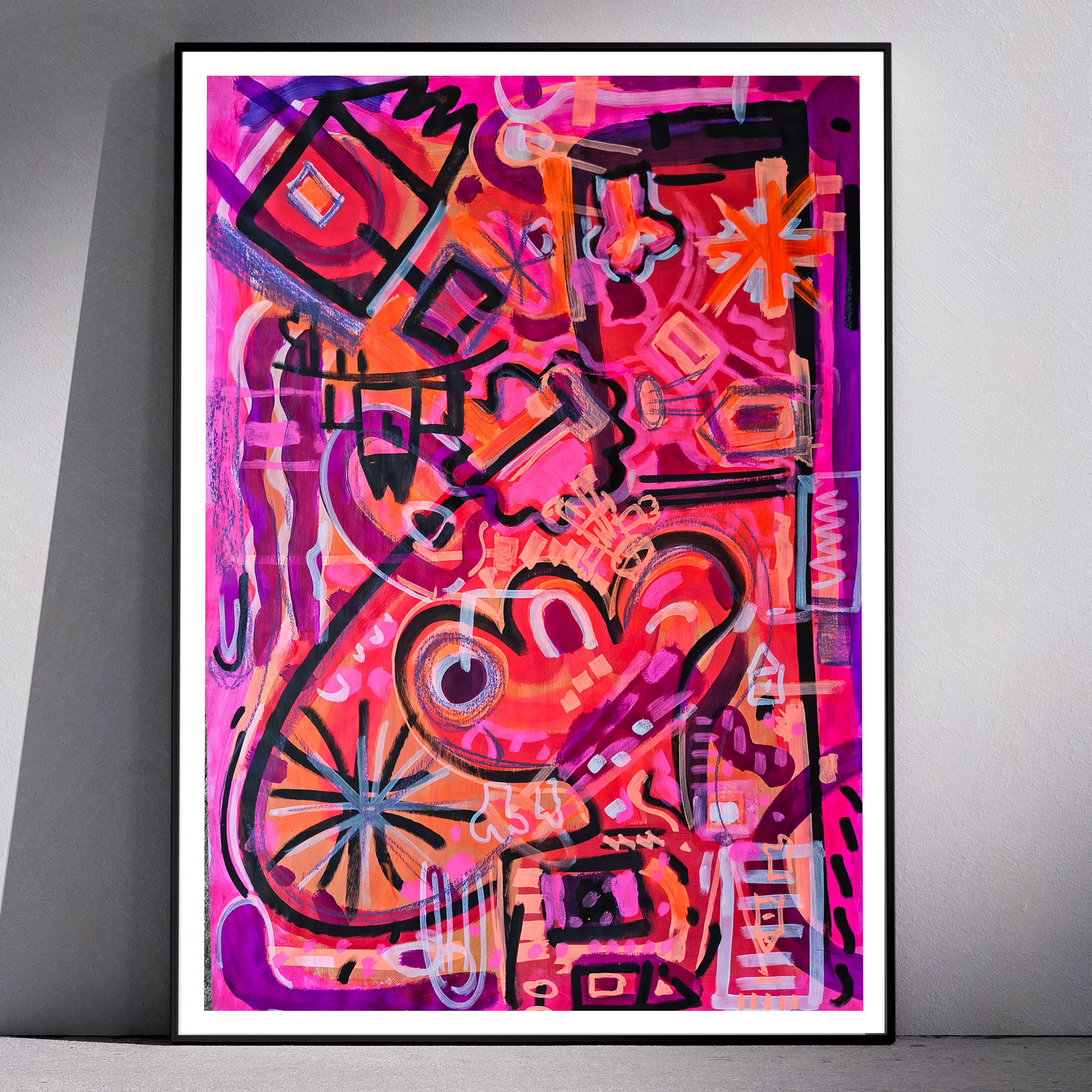 circunferencia - Acrílico sobre papel de 80 gramos, formato 77 × 55 cm.