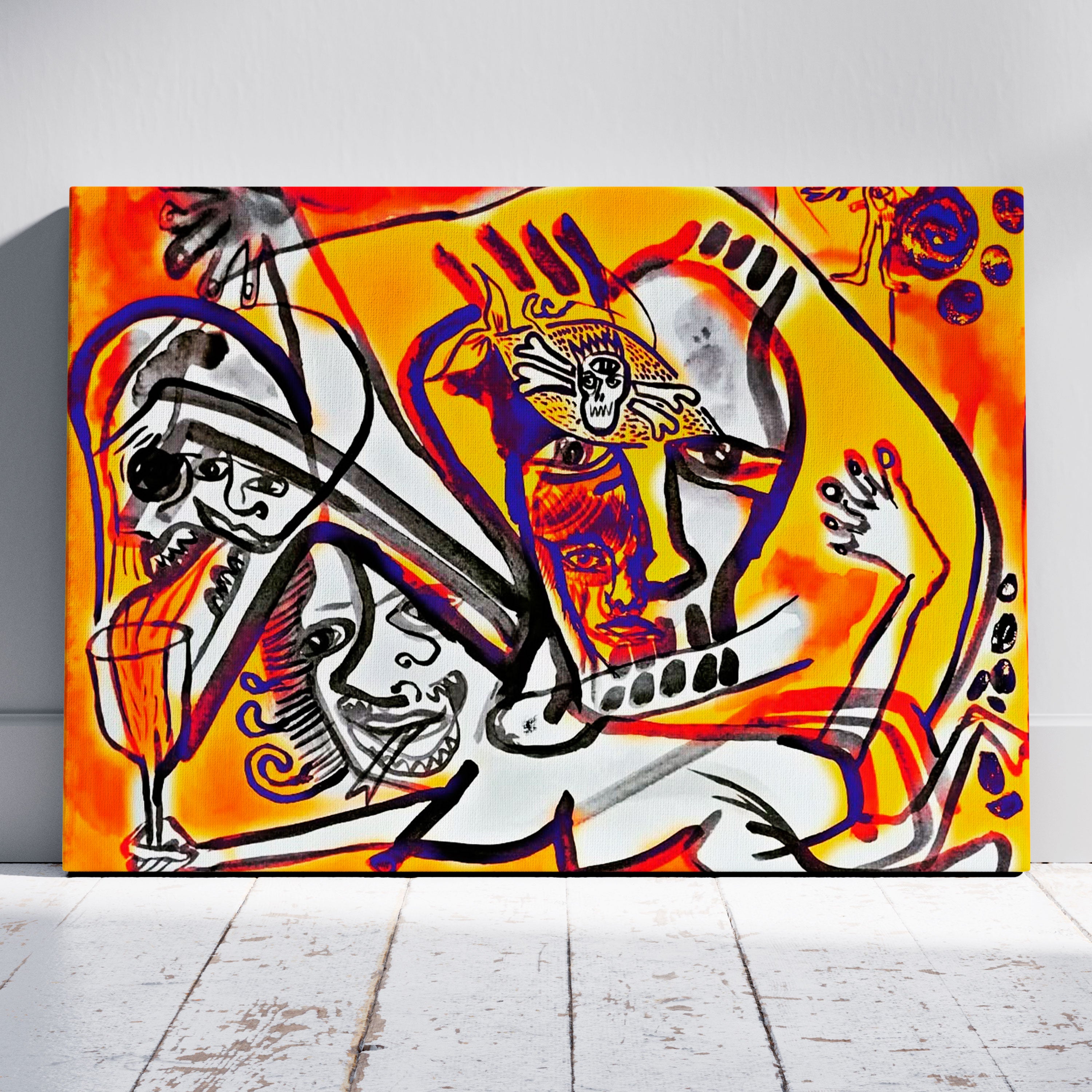 Campo Cálido -  Lienzo 90 × 65 cm. Acrílico sobre tela