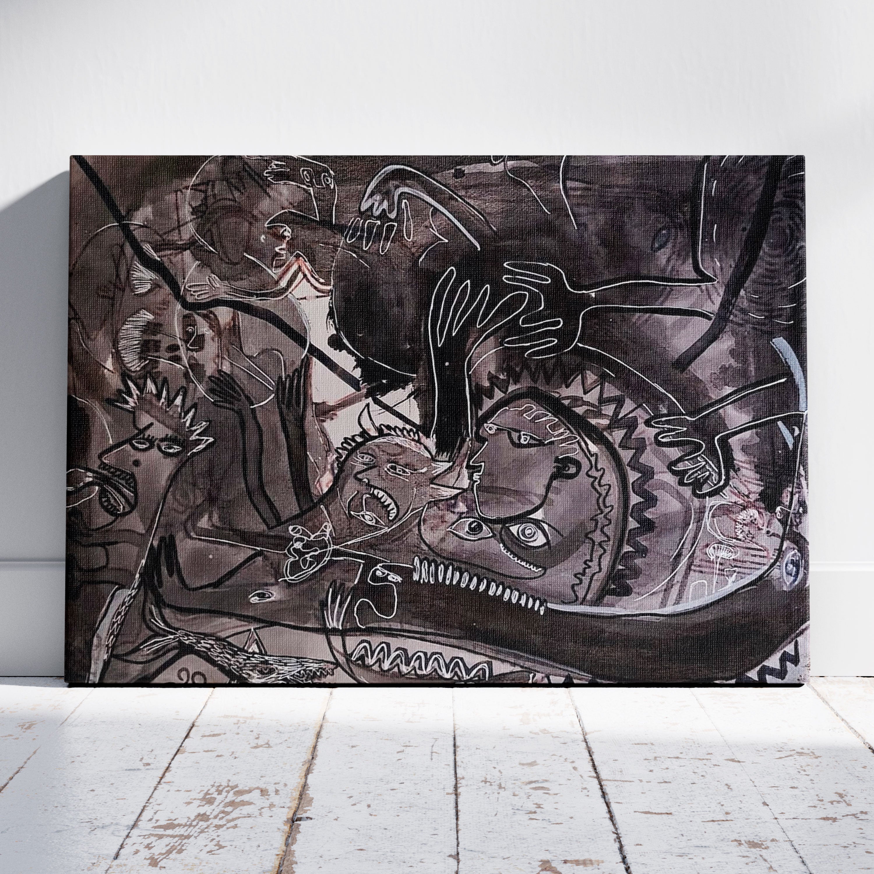 Lienzo 80 × 55 cm. Acrílico sobre tela