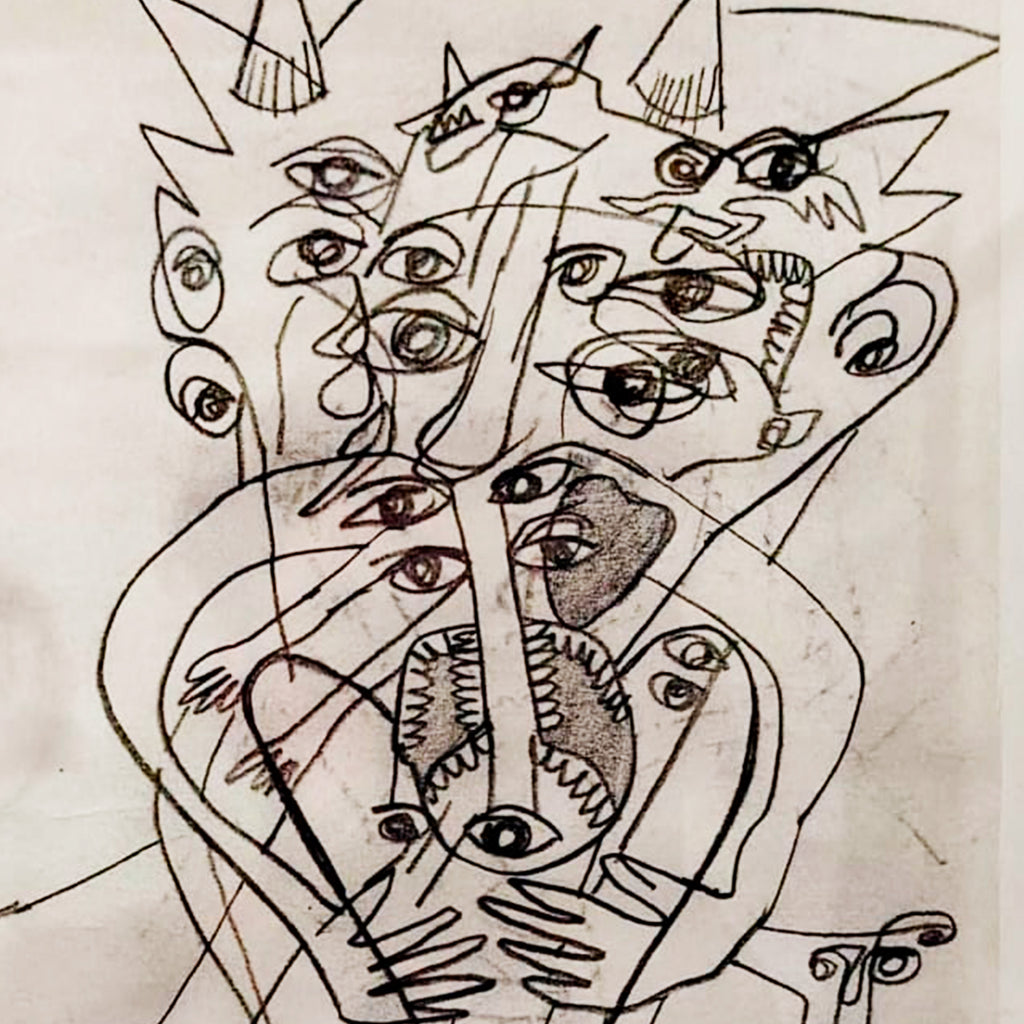 El diablo comelón - cuadro enmarcado 40x50 cm