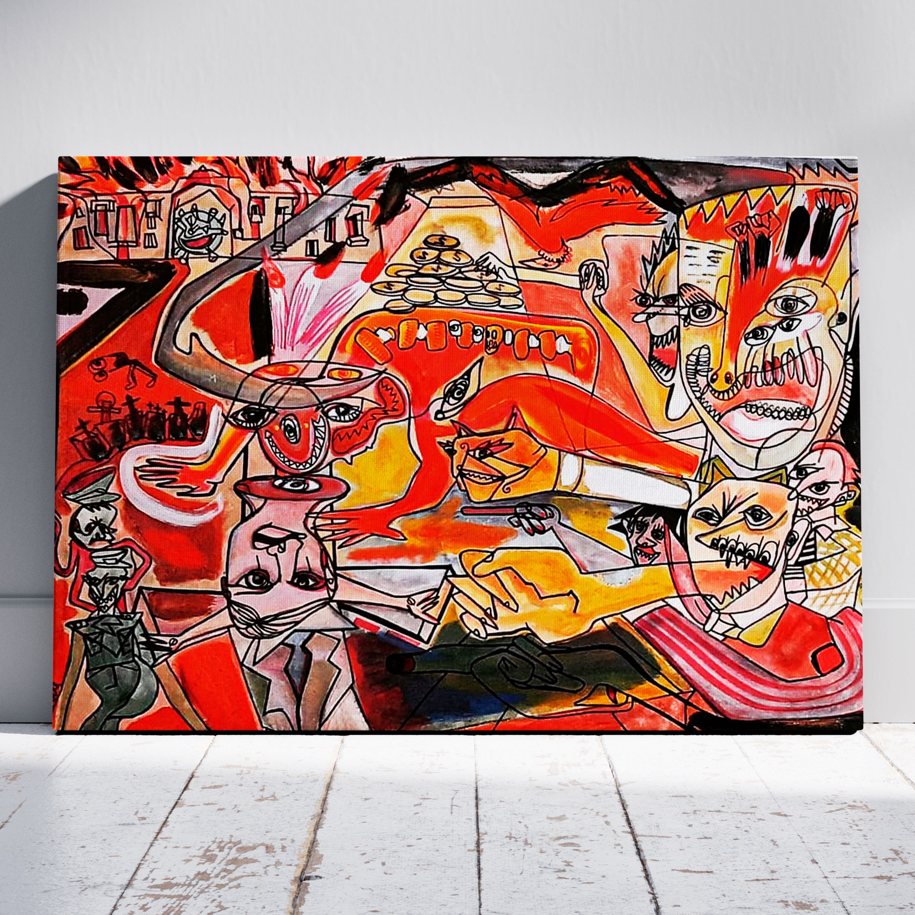 Estallido - Lienzo 90 × 65 cm. Acrílico sobre tela