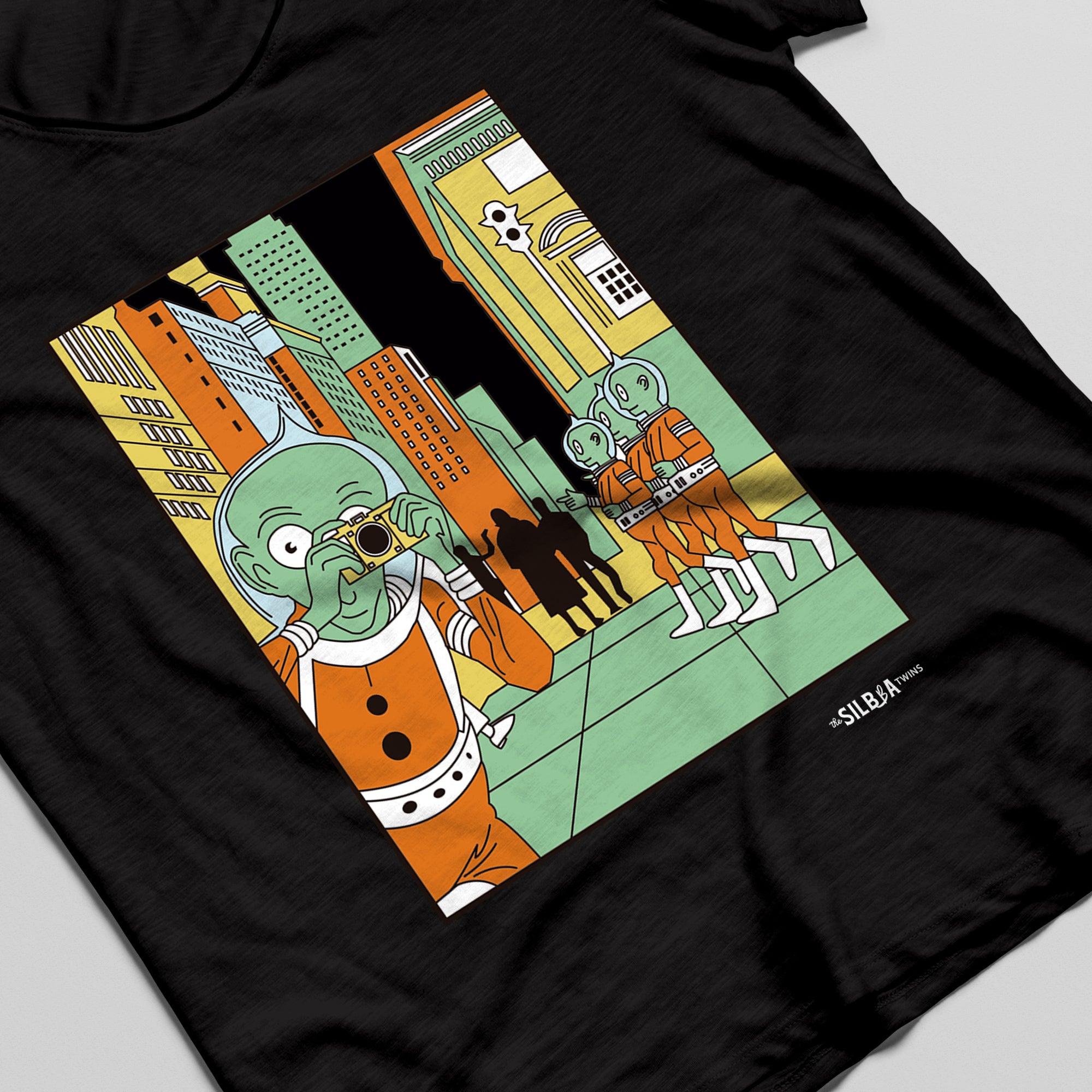 Camiseta "Una foto por favor" negra