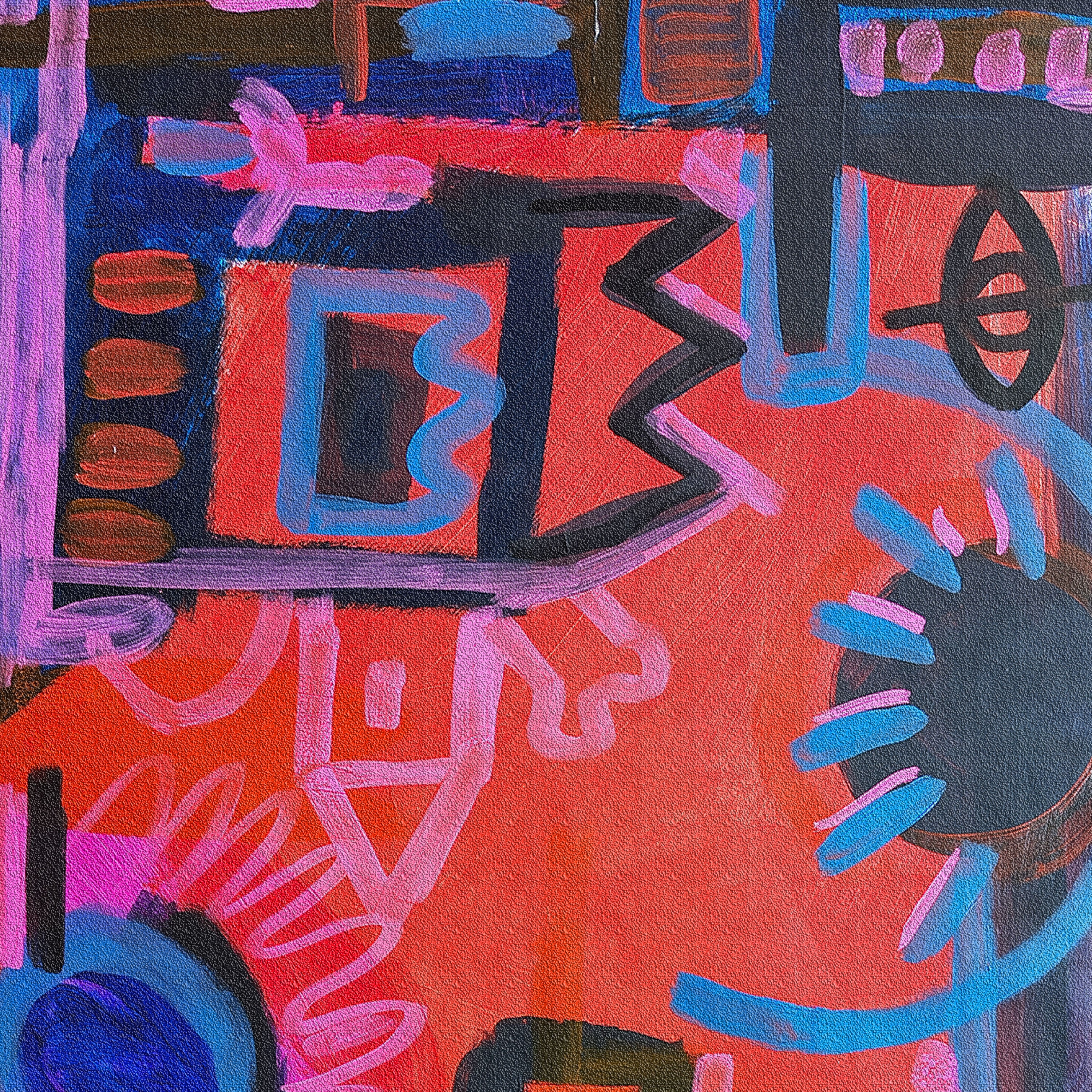 Equilibrio - Acrílico sobre papel de 80 gramos, formato 77 × 55 cm